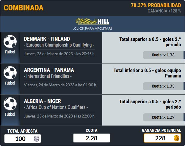 Pronósticos deportivos - Apuesta combinada